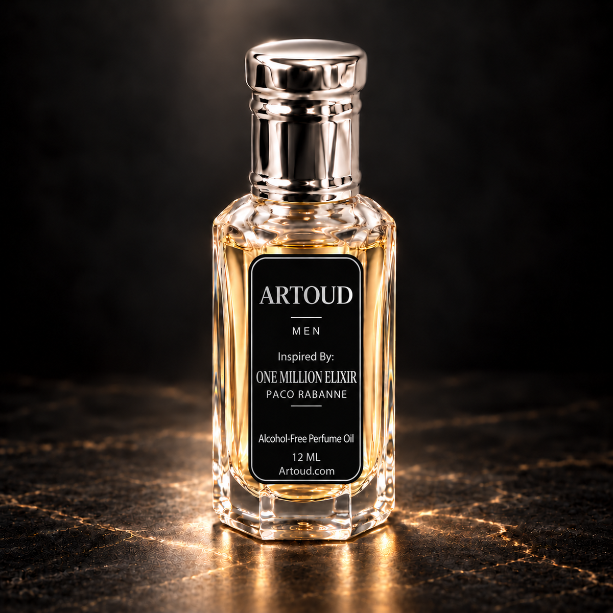 ARTOUD 125 | Inspired By: ONE MILLION ELIXIR — PACO RABANNE | For Men | Alcohol-Free Perfume Oil · 12 ML