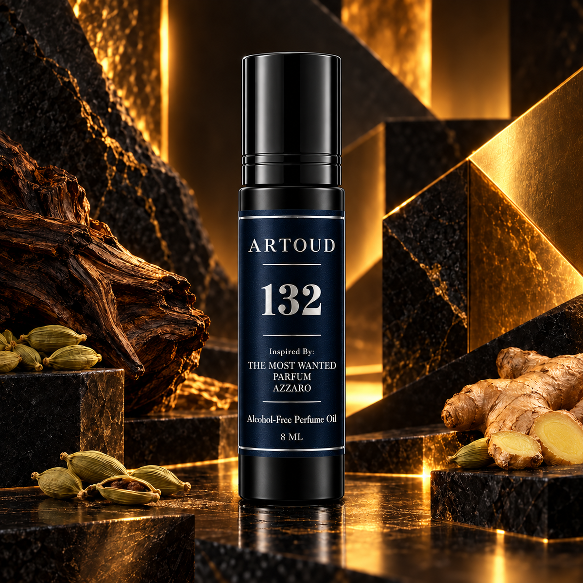 ARTOUD 132 | Inspired By: THE MOST WANTED PARFUM — AZZARO | For Men | Alcohol-Free Perfume Oil · 8 ML