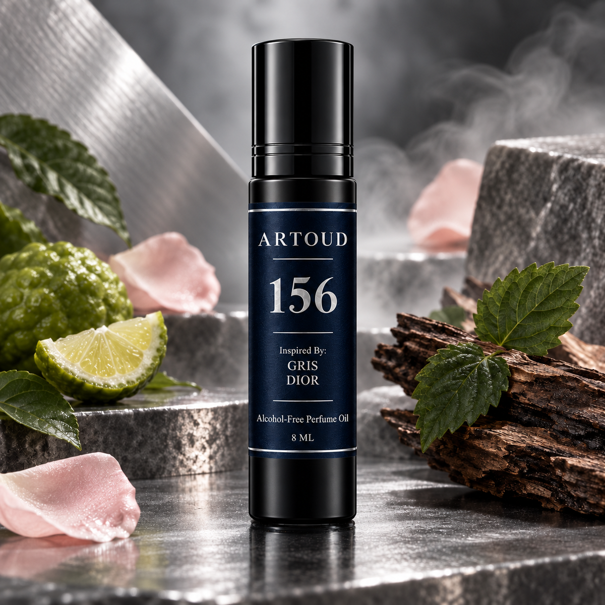 ARTOUD 156 | Inspired By: GRIS — DIOR | Unisex | Alcohol-Free Perfume Oil · 8 ML
