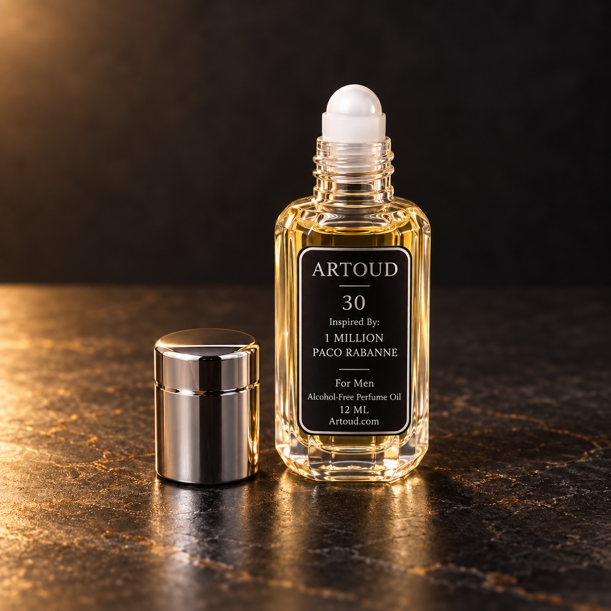 ARTOUD 30 | Inspired By: 1 MILLION — PACO RABANNE | For Men | Open Roll-On Perfume Oil · 12 ML