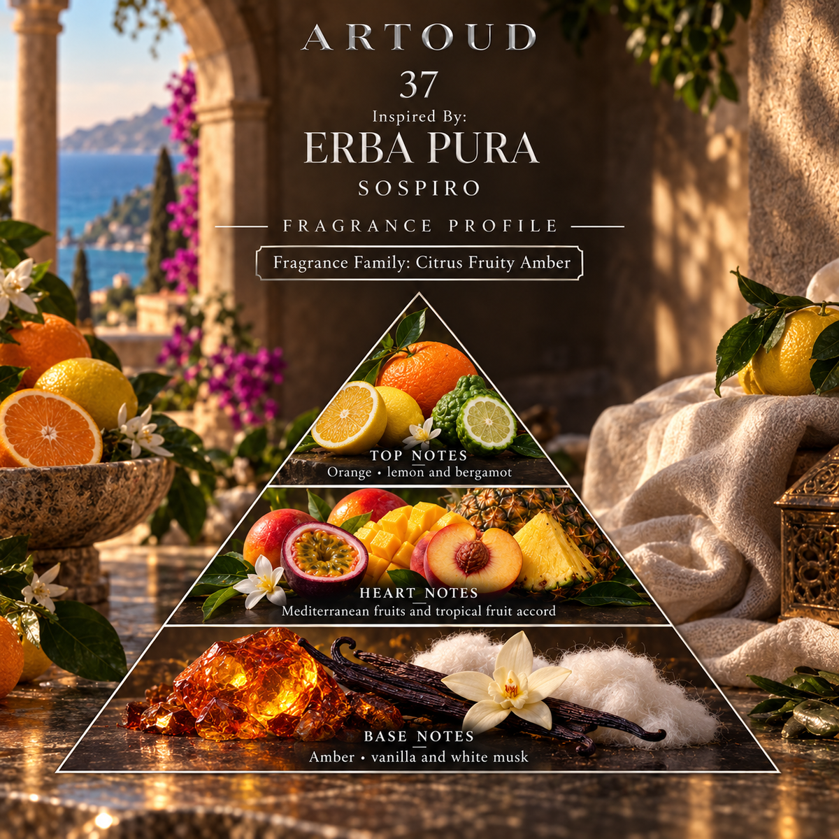 ARTOUD 37 Inspired By ERBA PURA fragrance profile