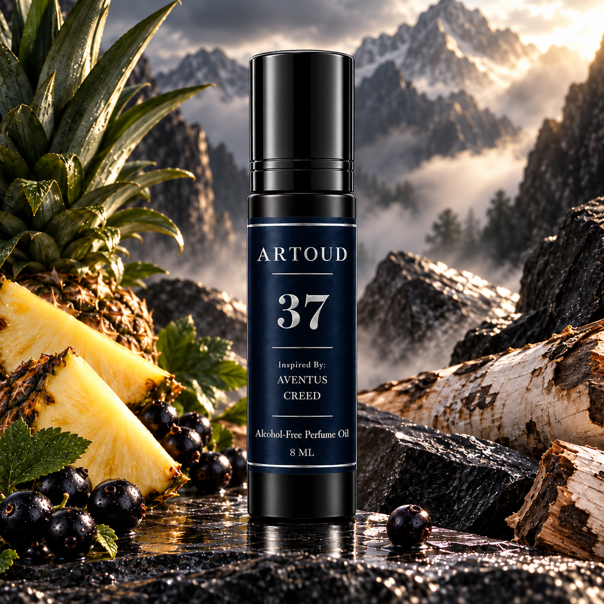 ARTOUD 37 | Inspired By: AVENTUS — CREED | For Men | Alcohol-Free Perfume Oil · 8 ML