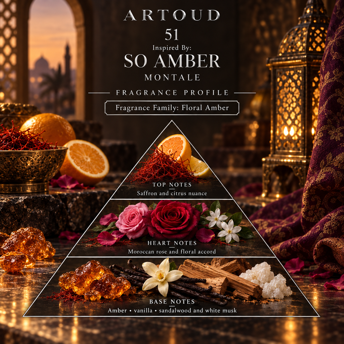 ARTOUD 51 Inspired By SO AMBER fragrance profile