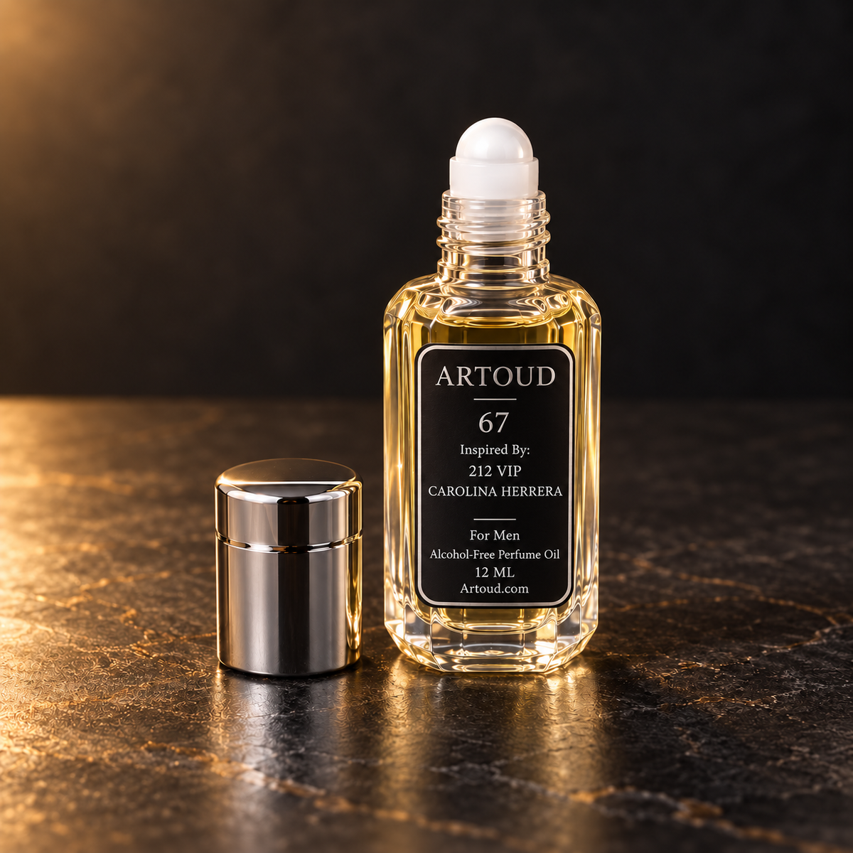 ARTOUD 67 | Inspired By: 212 VIP — CAROLINA HERRERA | For Men | Open Roll-On Perfume Oil · 12 ML