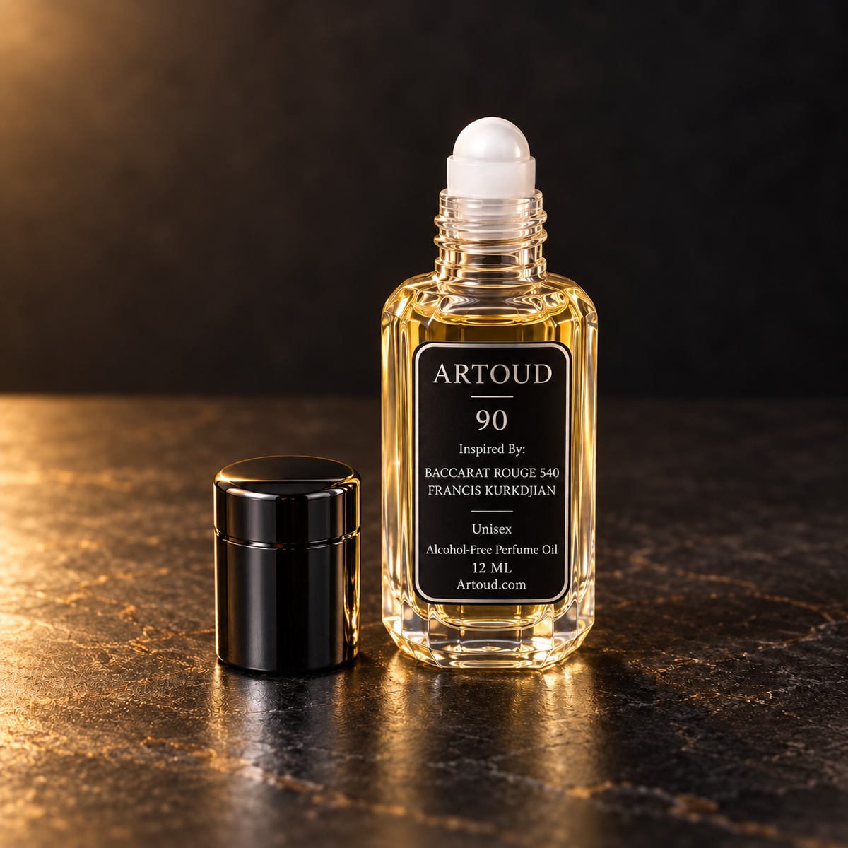 ARTOUD 90 | Inspired By: BACCARAT ROUGE 540 — FRANCIS KURKDJIAN | Unisex | Open Roll-On Perfume Oil · 12 ML