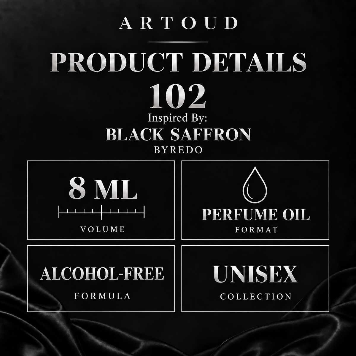 ARTOUD 102 | Inspired By: BLACK SAFFRON — BYREDO | Unisex | Product Details