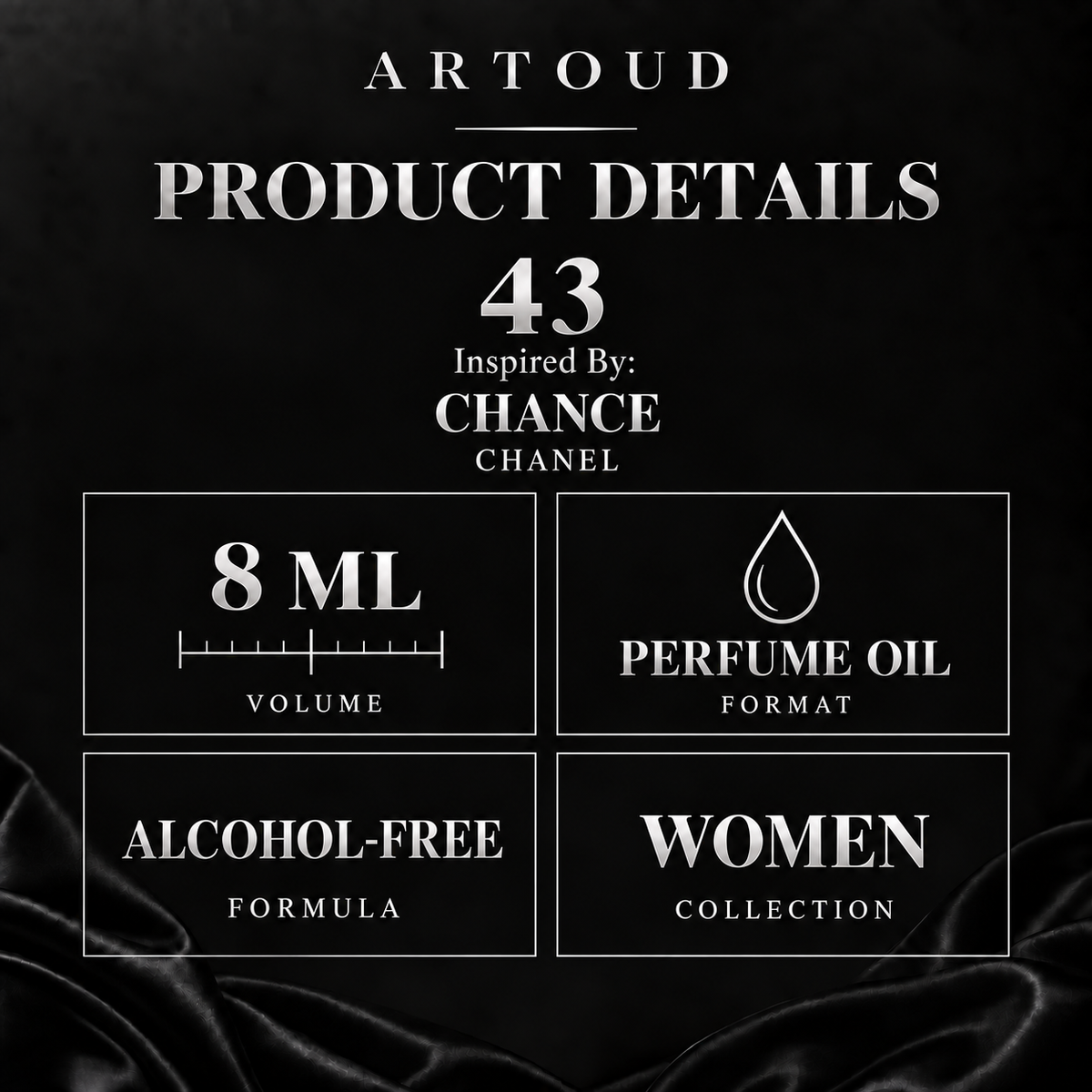 ARTOUD 43 | Inspired By: CHANCE — CHANEL | For Women | Product Details