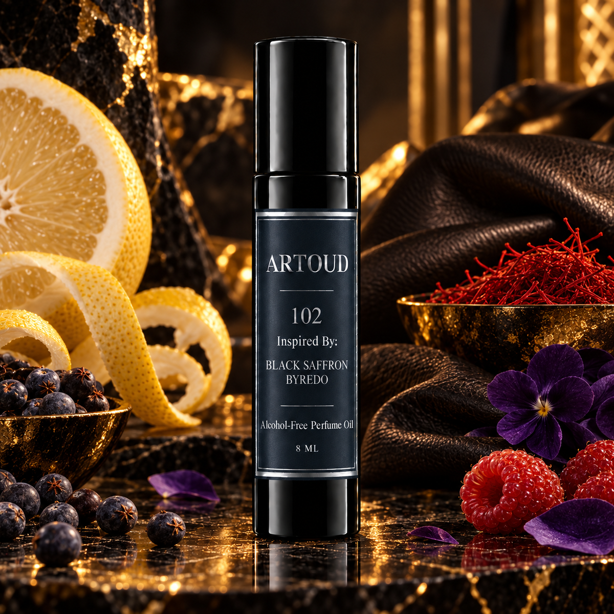 ARTOUD 102 – Inspired By: BLACK SAFFRON, BYREDO alcohol-free perfume oil