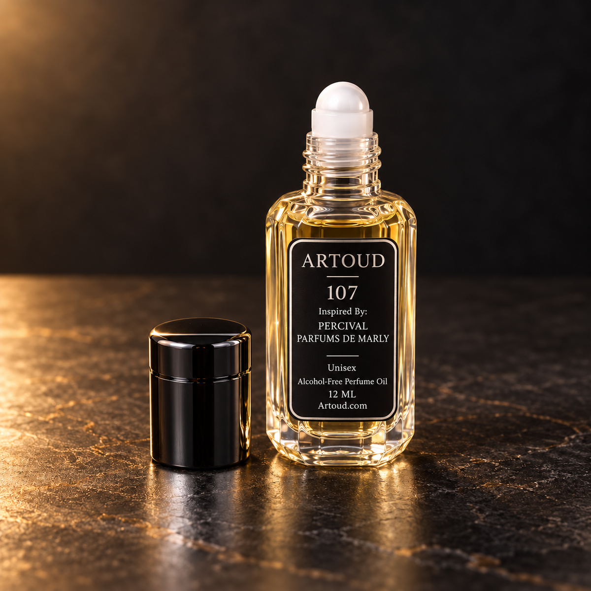 ARTOUD 107 | Inspired By: PERCIVAL — PARFUMS DE MARLY | Unisex | Open Roll-On Perfume Oil · 12 ML