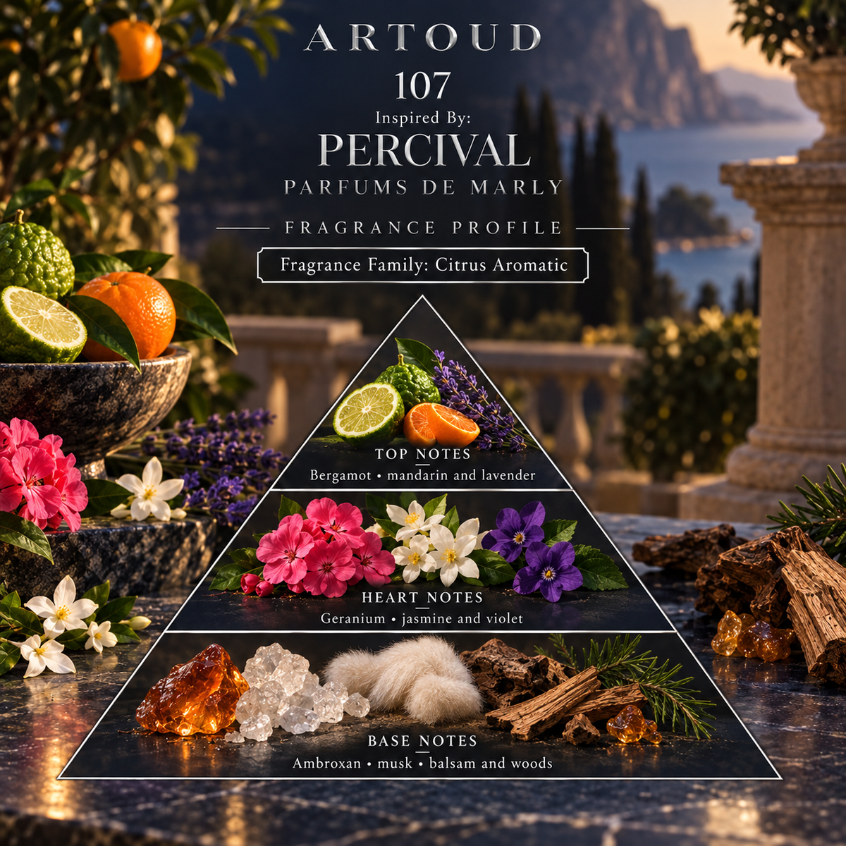 ARTOUD 107 Inspired By PERCIVAL fragrance profile