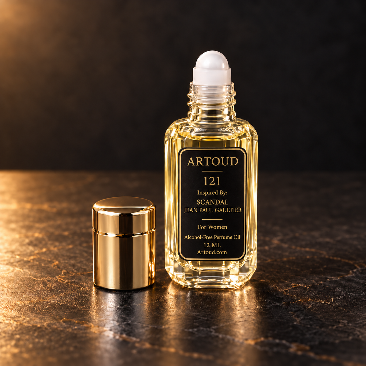 ARTOUD 121 | Inspired By: SCANDAL — JEAN PAUL GAULTIER | For Women | Open Roll-On Perfume Oil · 12 ML