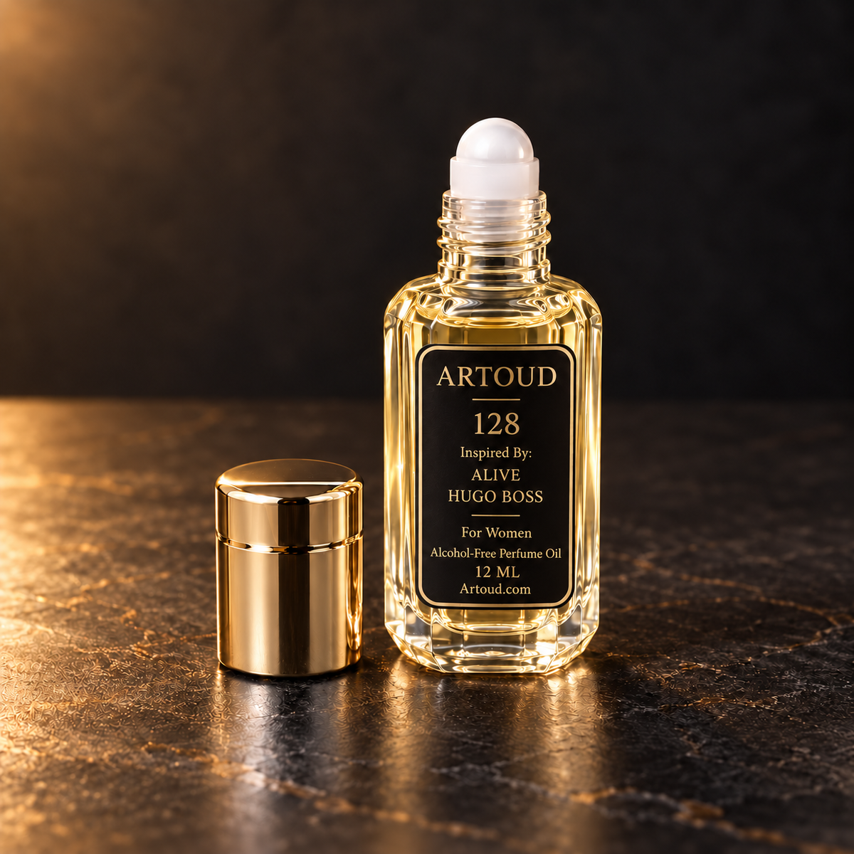ARTOUD 128 | Inspired By: ALIVE — HUGO BOSS | For Women | Open Roll-On Perfume Oil · 12 ML