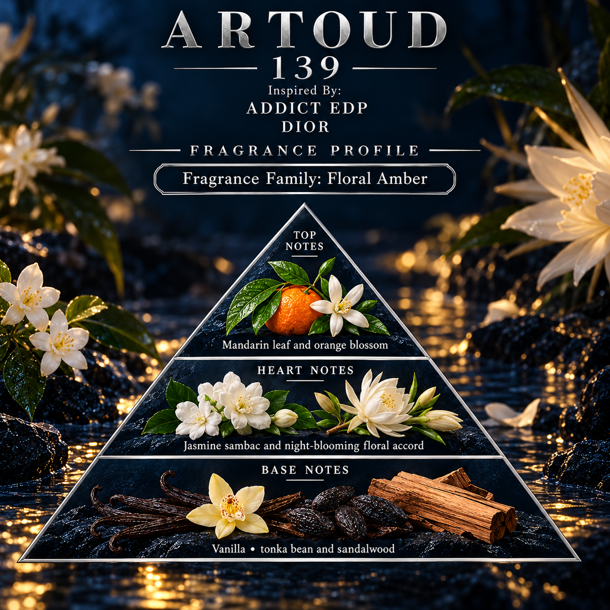 ARTOUD 139 Inspired By ADDICT EDP fragrance profile