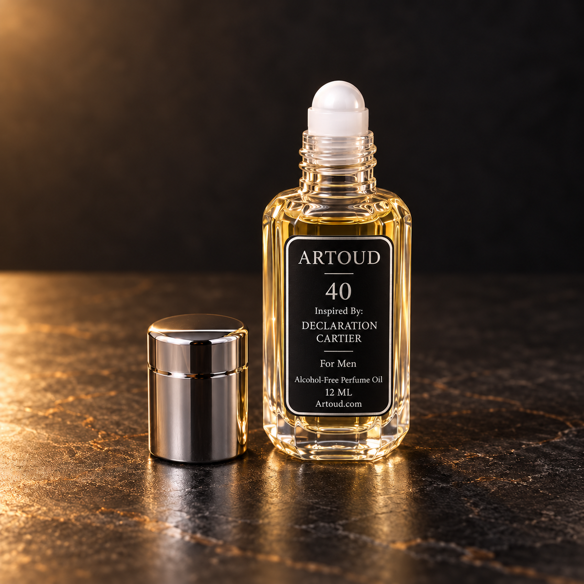 ARTOUD 40 | Inspired By: DECLARATION — CARTIER | For Men | Open Roll-On Perfume Oil · 12 ML