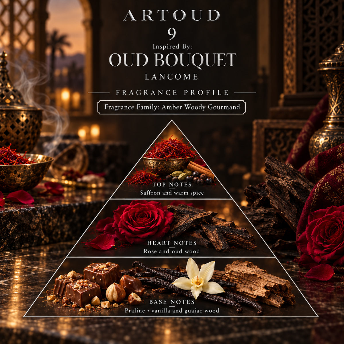 ARTOUD 9 Inspired By OUD BOUQUET fragrance profile