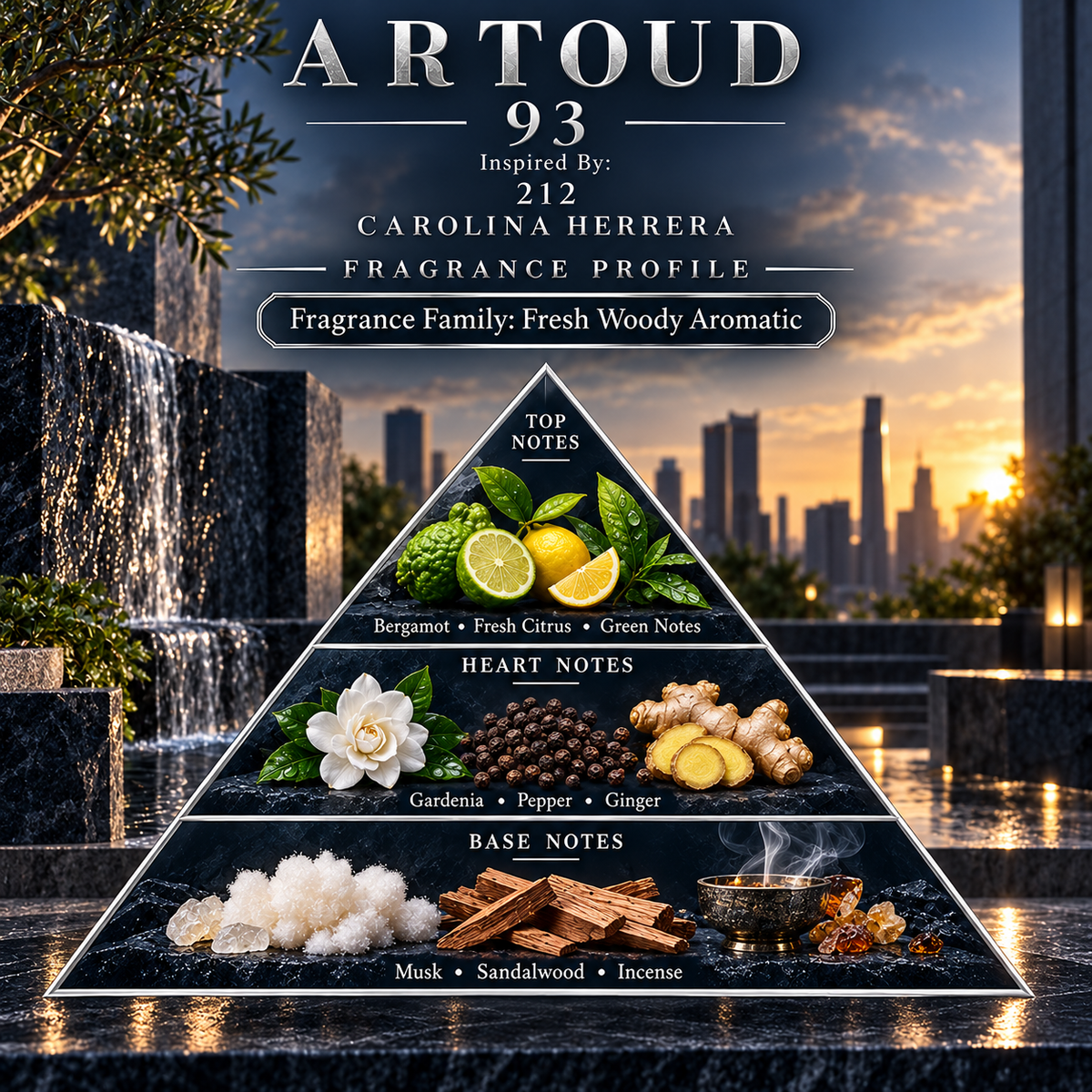 ARTOUD 93 Inspired By 212 fragrance profile