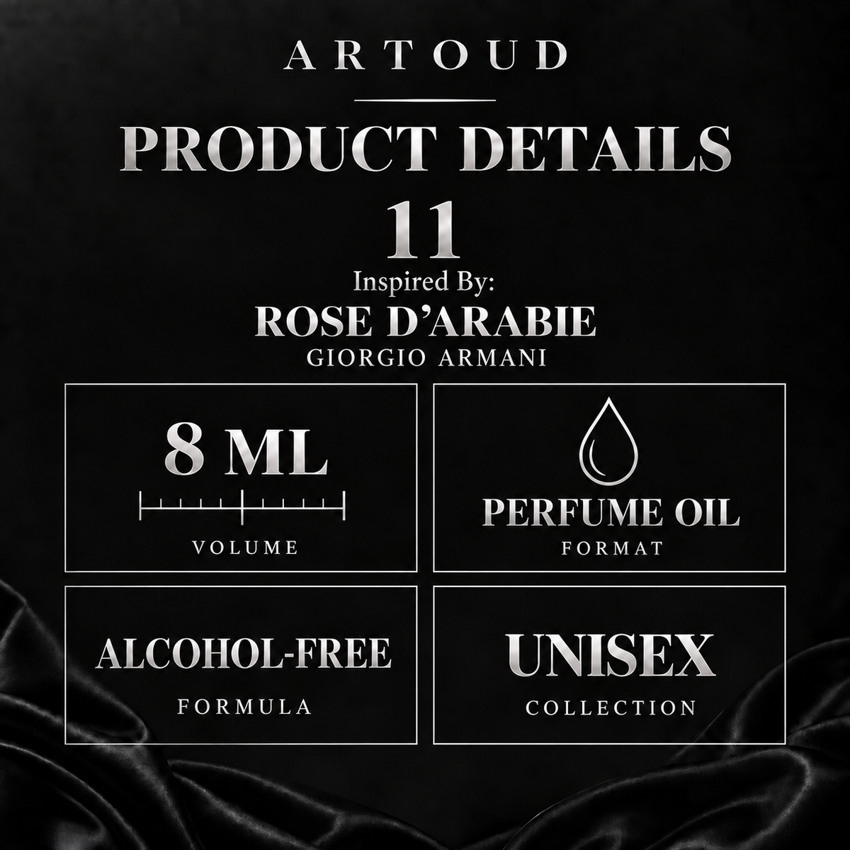 11 – Inspired By: ROSE D’ARABIE, GIORGIO ARMANI – Product details