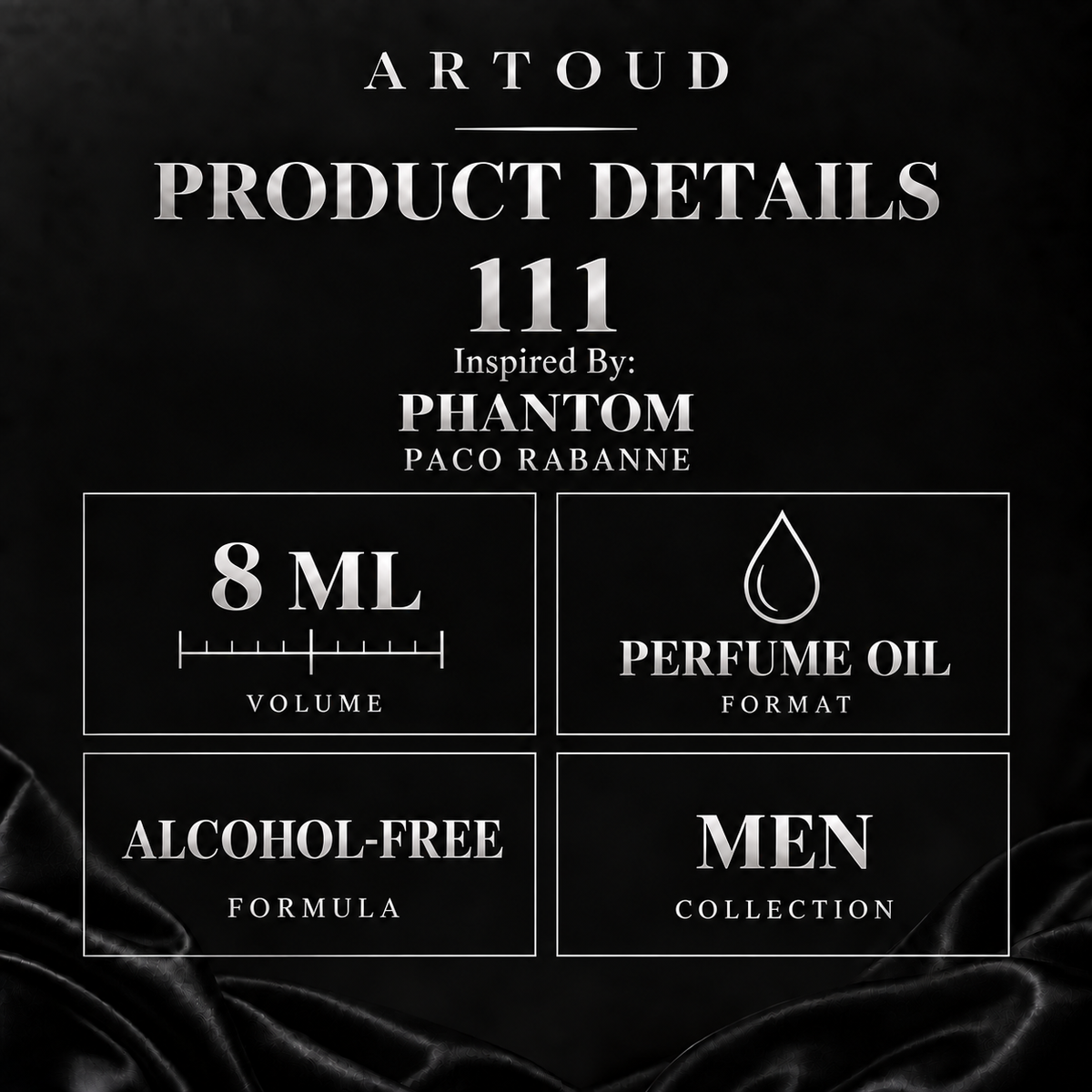 ARTOUD 111 | Inspired By: PHANTOM — PACO RABANNE | For Men | Product Details