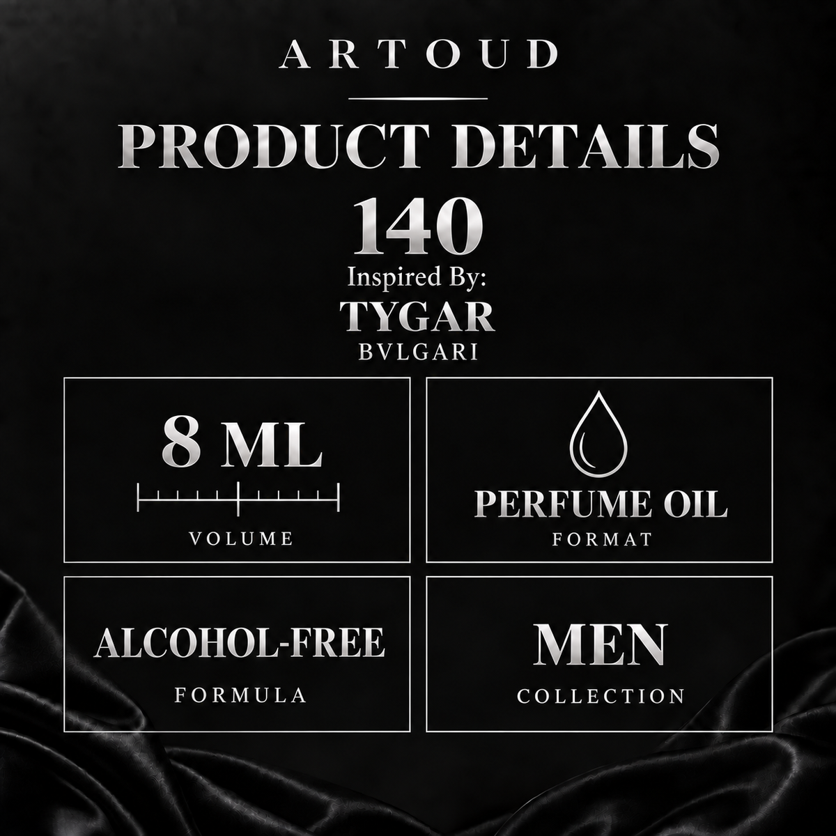 ARTOUD 140 | Inspired By: TYGAR — BVLGARI | For Men | Product Details